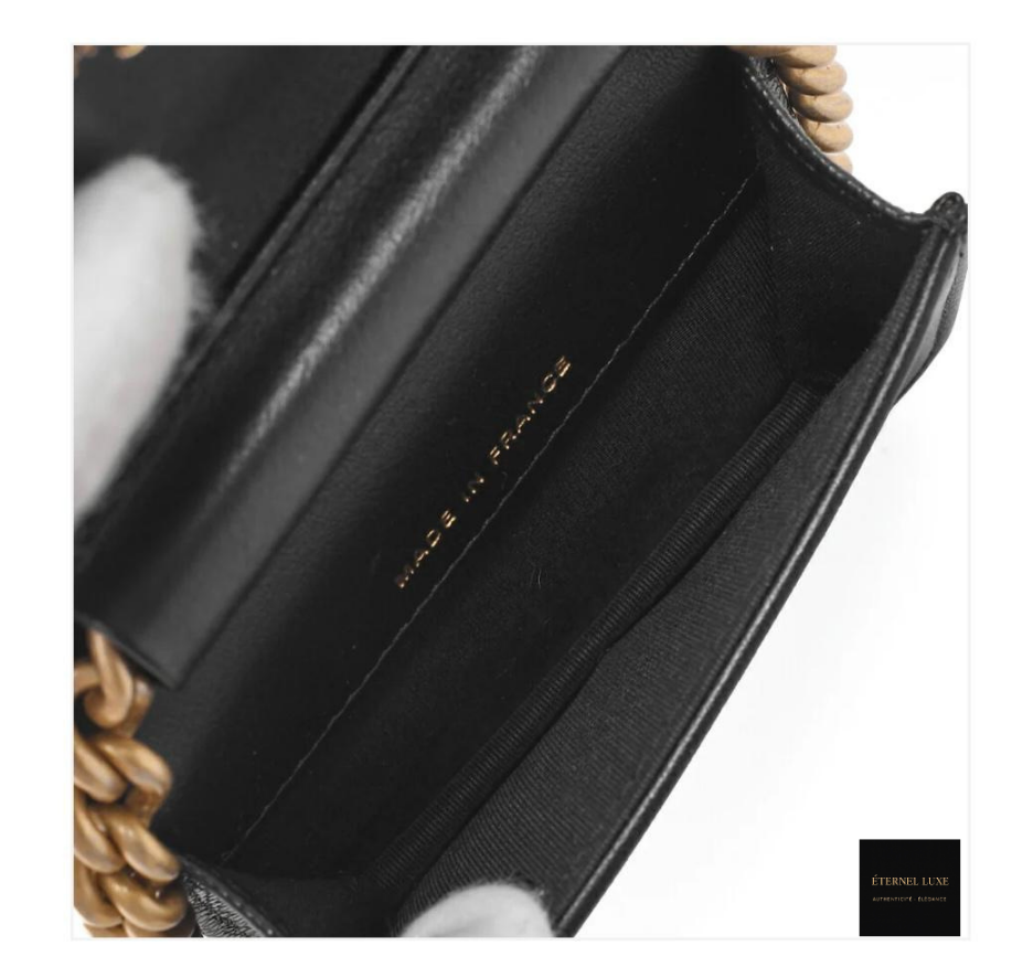 Sac Chanel Boy Ceinture Mini cuir caviar noir /Eternel Luxe