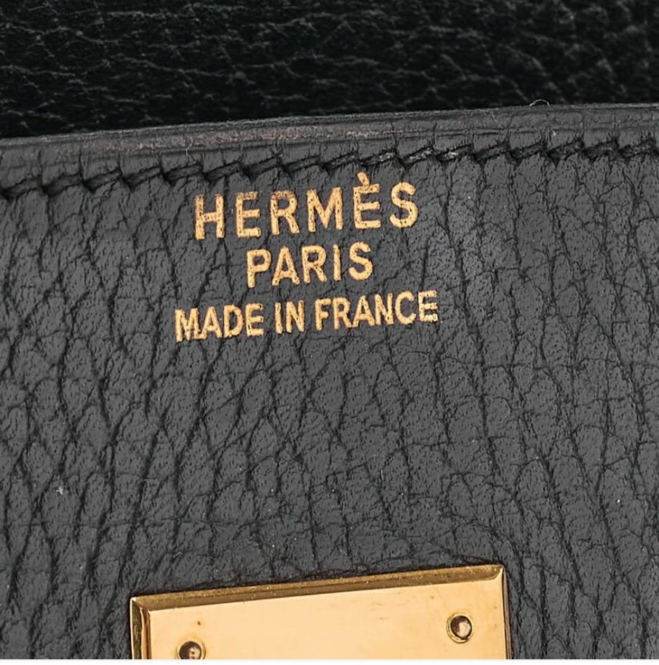 Sac Hermès Birkin 35 Noir Ardennes Vintage – Birkin Hermès Occasion Authentifié