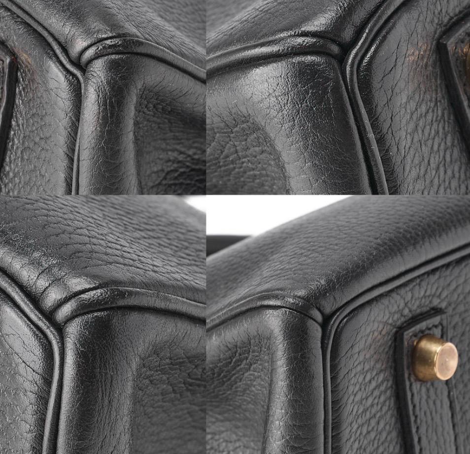 Sac Hermès Birkin 35 Noir Ardennes Vintage – Birkin Hermès Occasion Authentifié