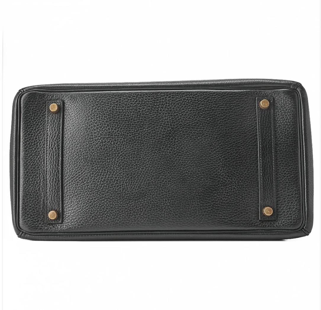 Sac Hermès Birkin 35 Noir Ardennes Vintage – Birkin Hermès Occasion Authentifié