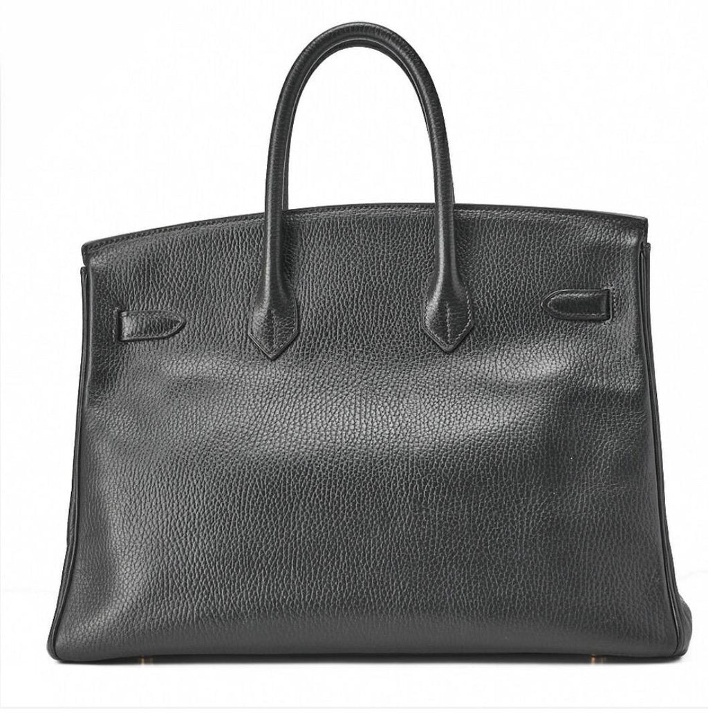Sac Hermès Birkin 35 Noir Ardennes Vintage – Birkin Hermès Occasion Authentifié