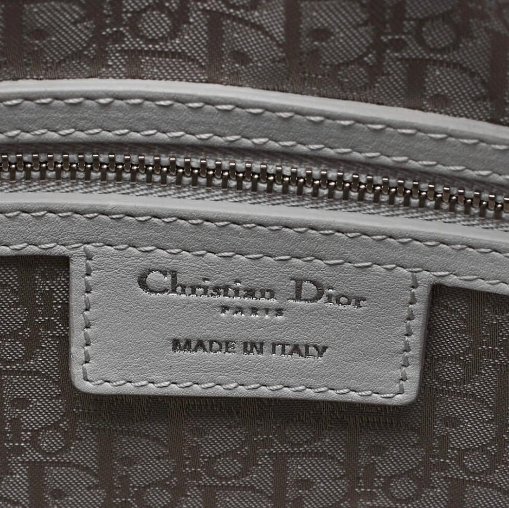 Sac Lady Dior Cannage cuir d'agneau banc/ Eternel Luxe