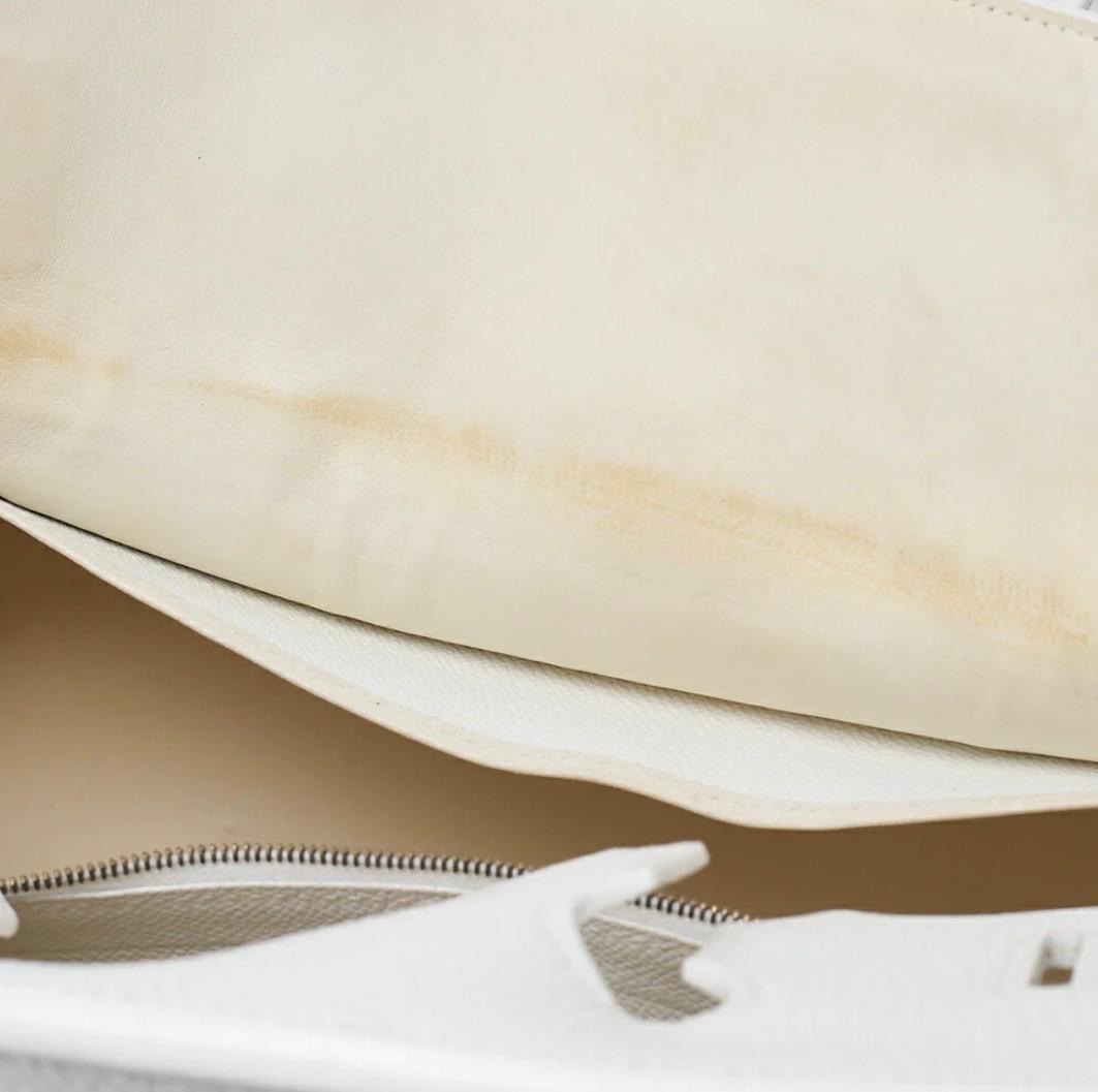 Sac HERMÈS Birkin 35 Tryon Clemence Blanc - Eternel Luxe