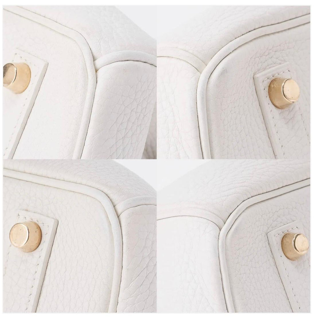 Sac HERMÈS Birkin 35 Tryon Clemence Blanc - Eternel Luxe