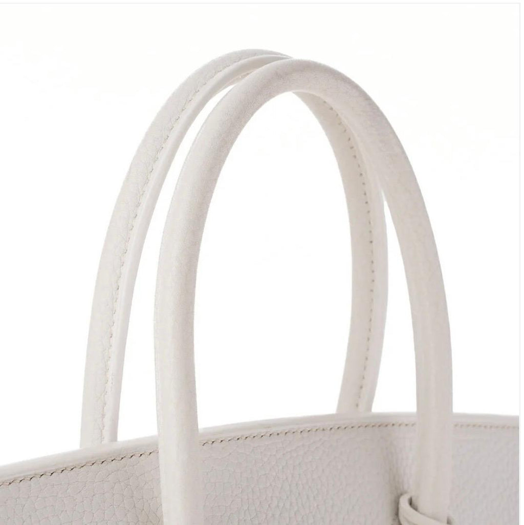 Sac HERMÈS Birkin 35 Tryon Clemence Blanc - Eternel Luxe