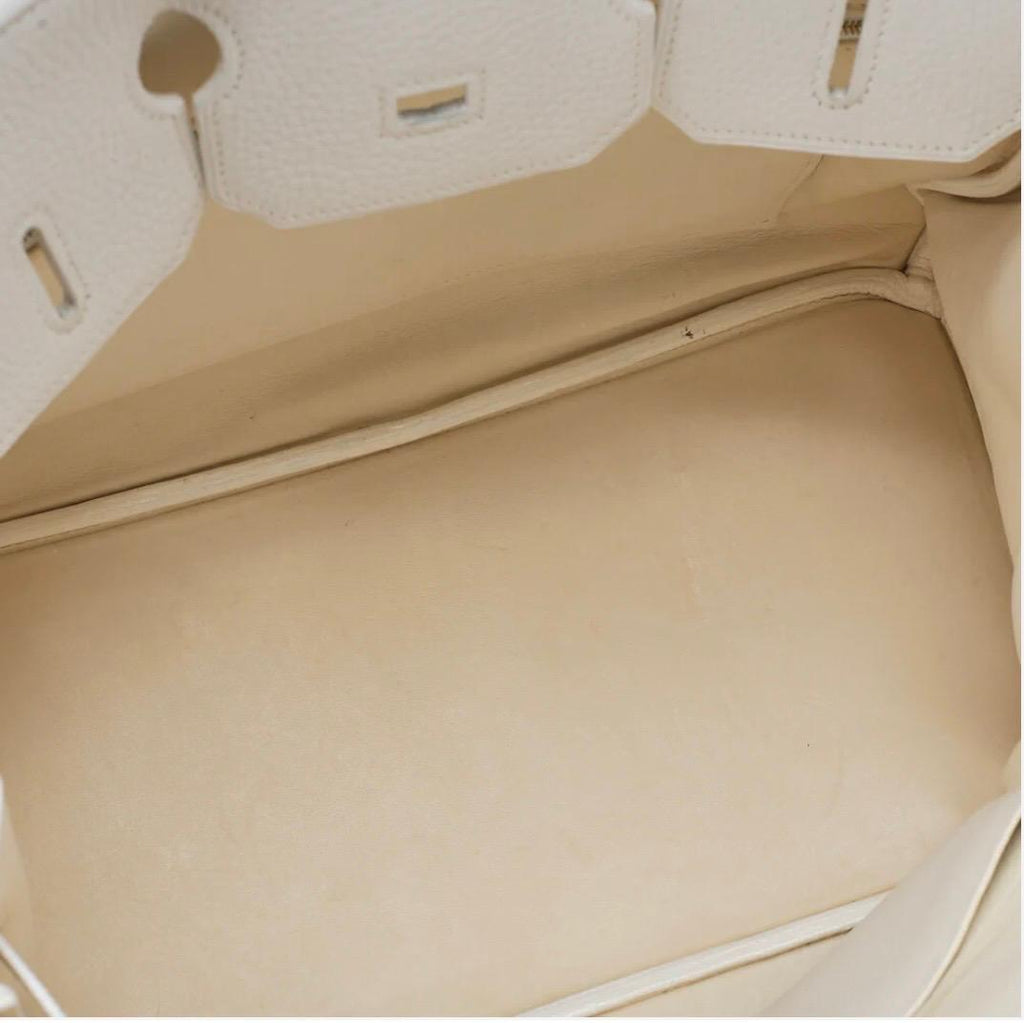 Sac HERMÈS Birkin 35 Tryon Clemence Blanc - Eternel Luxe