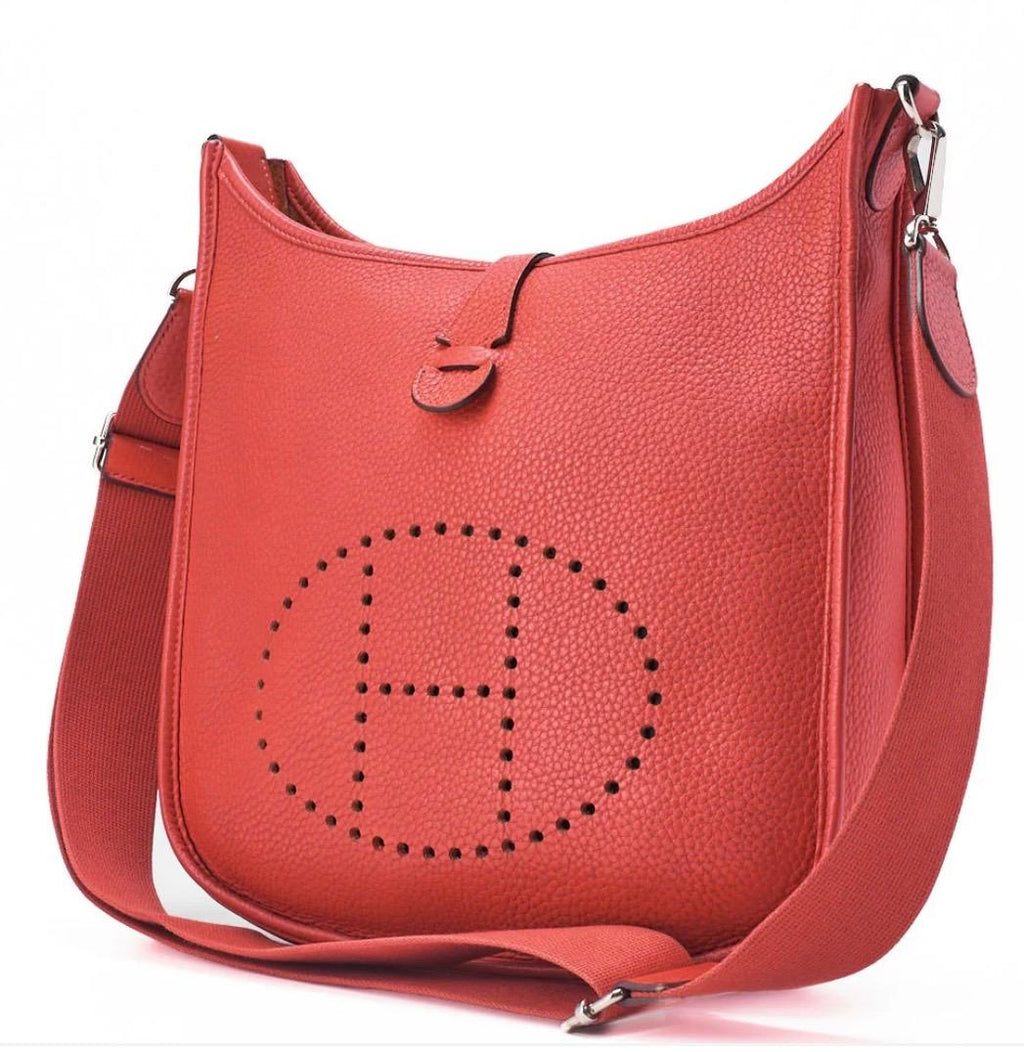 Sac HERMÈS Evelyn Tryon Clêmence Rouge / Eternel Luxe