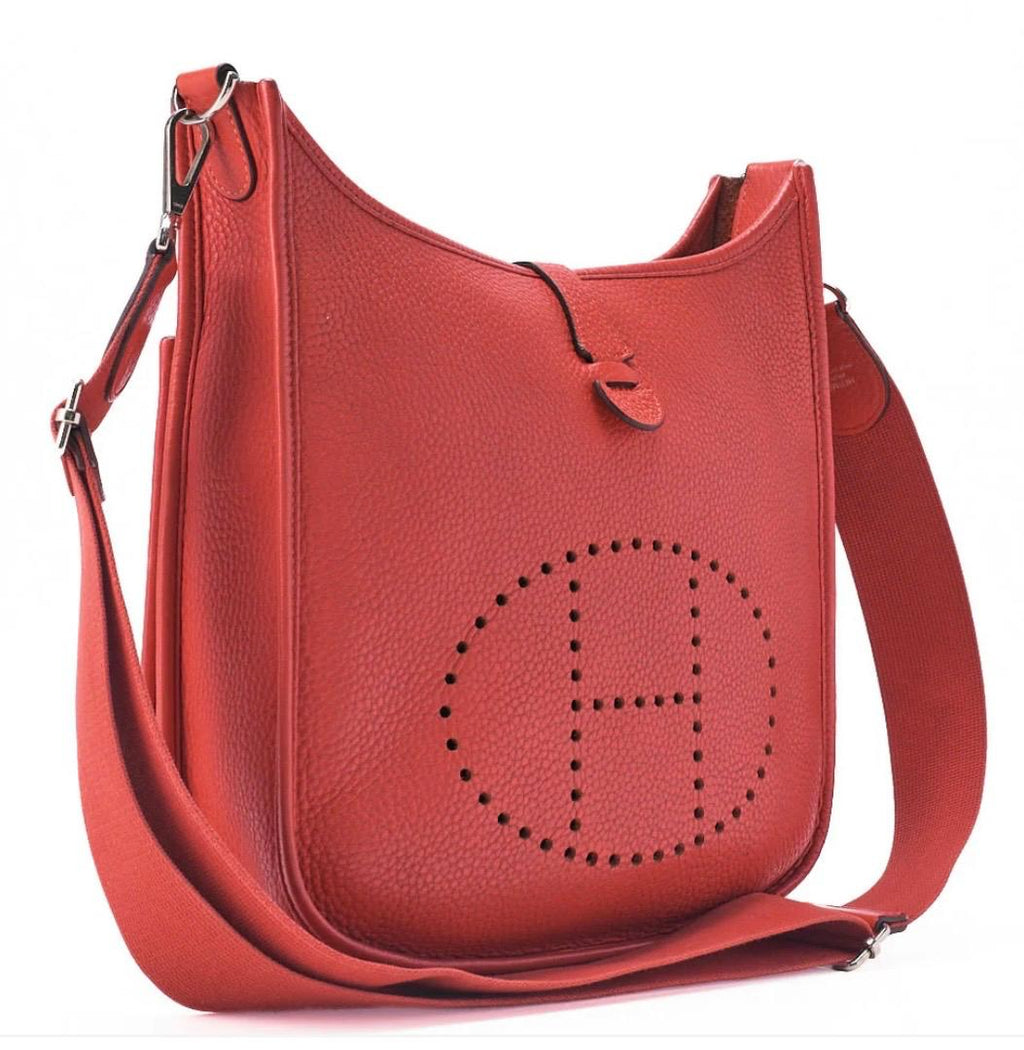 Sac HERMÈS Evelyn Tryon Clêmence Rouge / Eternel Luxe