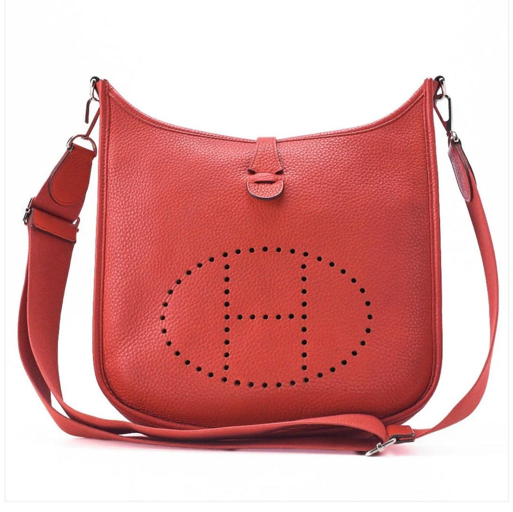 Sac HERMÈS Evelyn Tryon Clêmence Rouge / Eternel Luxe