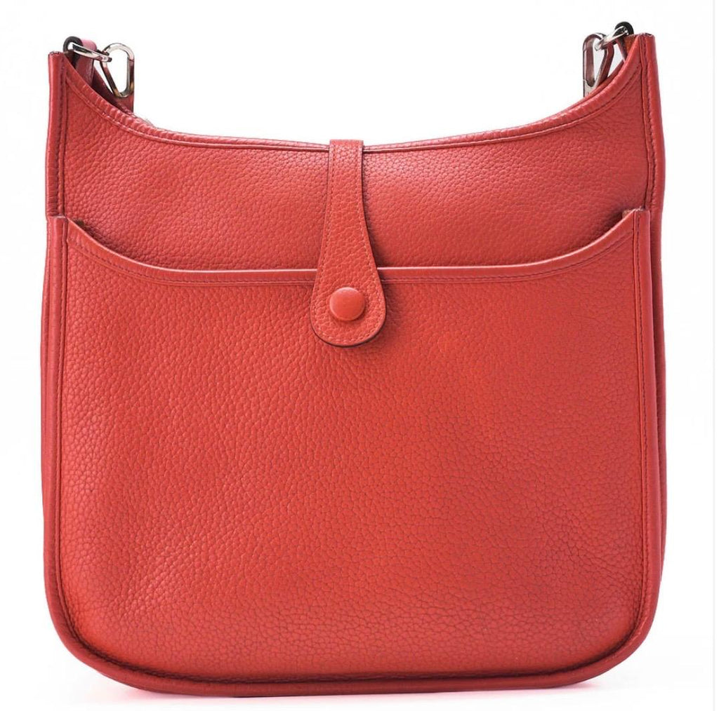 Sac HERMÈS Evelyn Tryon Clêmence Rouge / Eternel Luxe