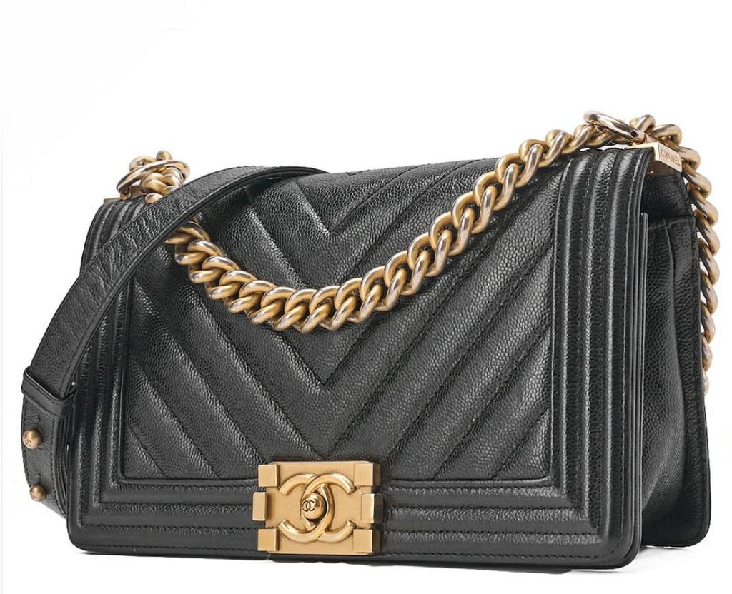Sac CHANEL Boy Chanel cuir caviar noir / Eternel Luxe