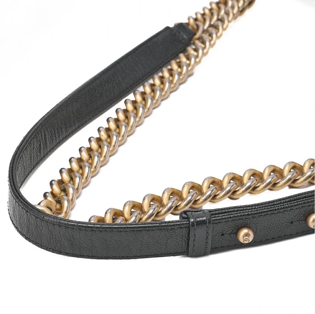 Sac CHANEL Boy Chanel cuir caviar noir / Eternel Luxe