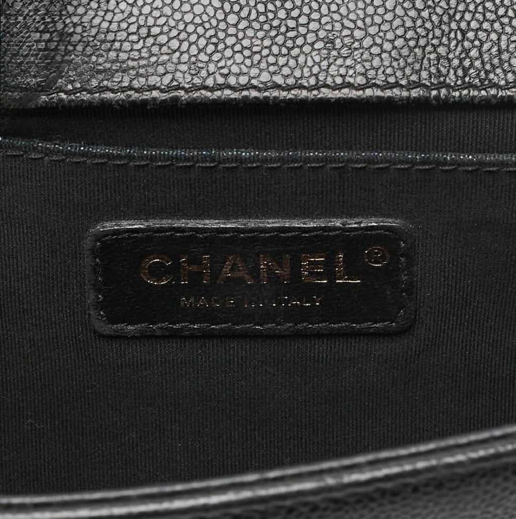 Sac CHANEL Boy Chanel cuir caviar noir / Eternel Luxe