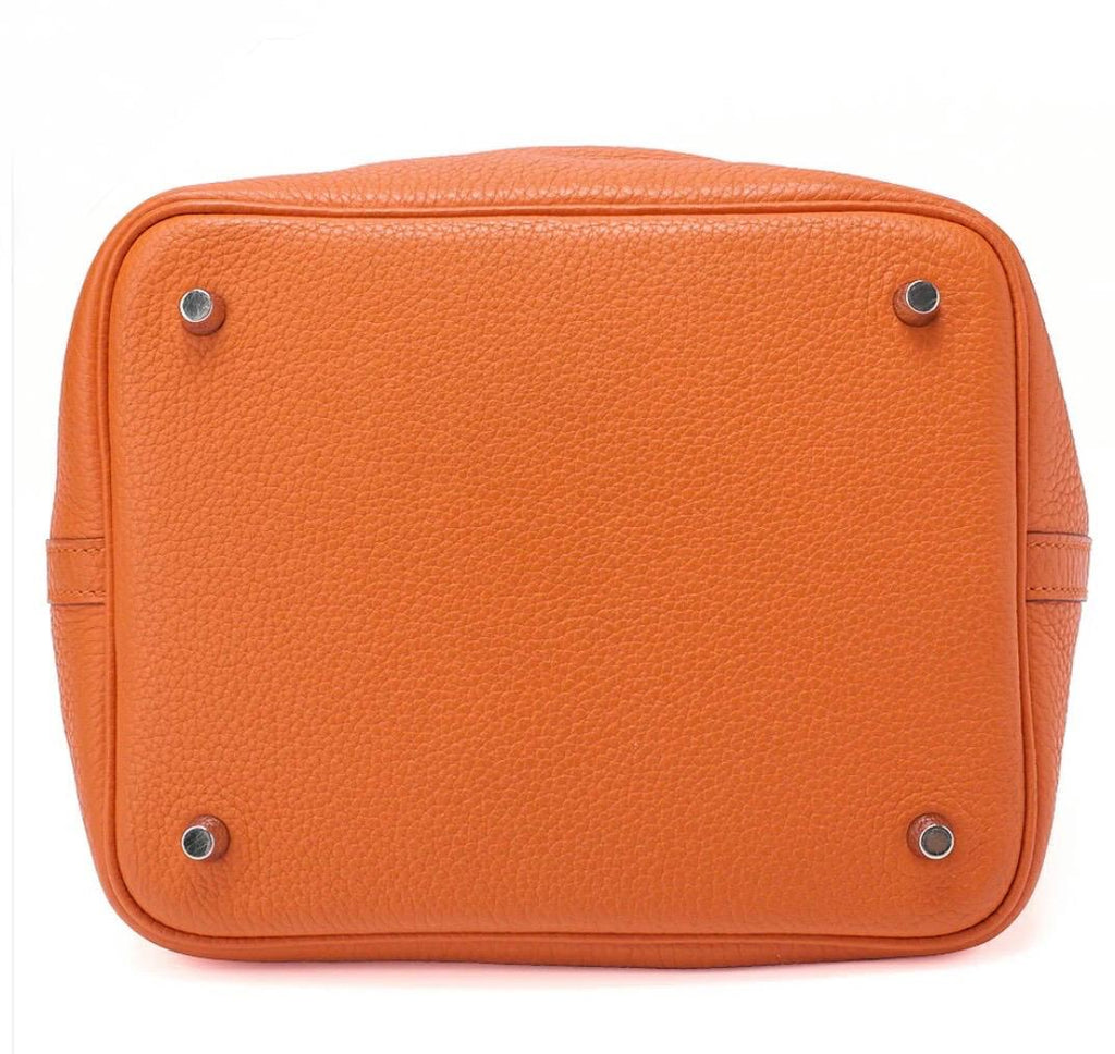 Sac à dos HERMÈS Picotan Lock MM,  orange Clémence / Eternel Luxe