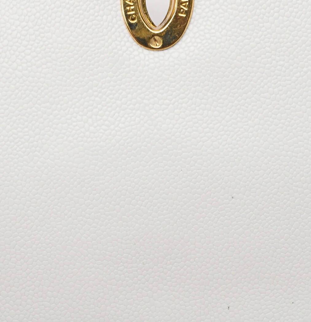 Sac CHANEL Big Coco en cuir caviar blanc /Eternel Luxe
