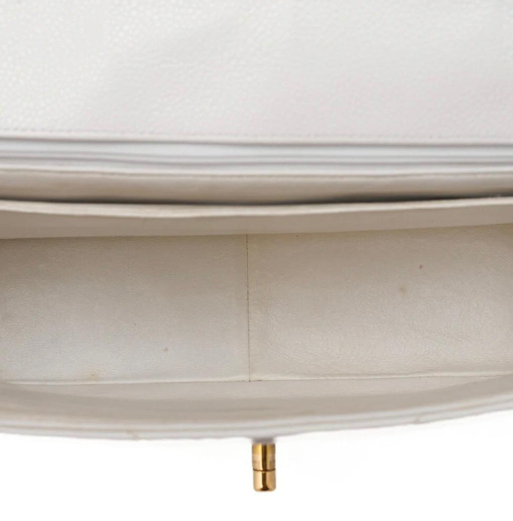 Sac CHANEL Big Coco en cuir caviar blanc /Eternel Luxe