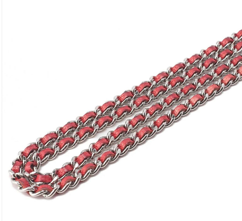 Portefeuille CHANEL  matelassé à cuir de veau rouge /Eternel Luxe