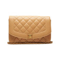 Sac CHANEL Diana matelassé  cuir caviar beige /Eternel Luxe