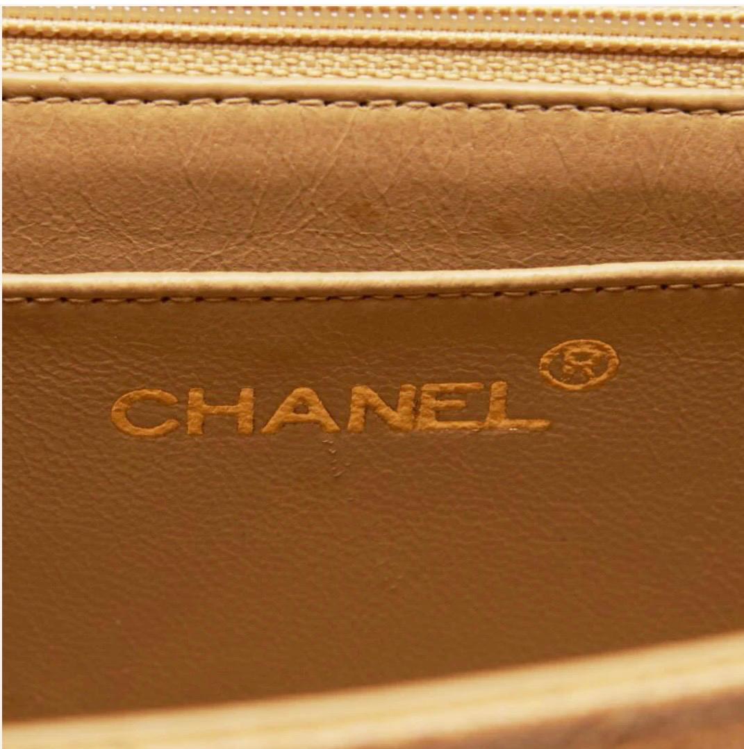 Sac CHANEL Diana matelassé  cuir caviar beige /Eternel Luxe