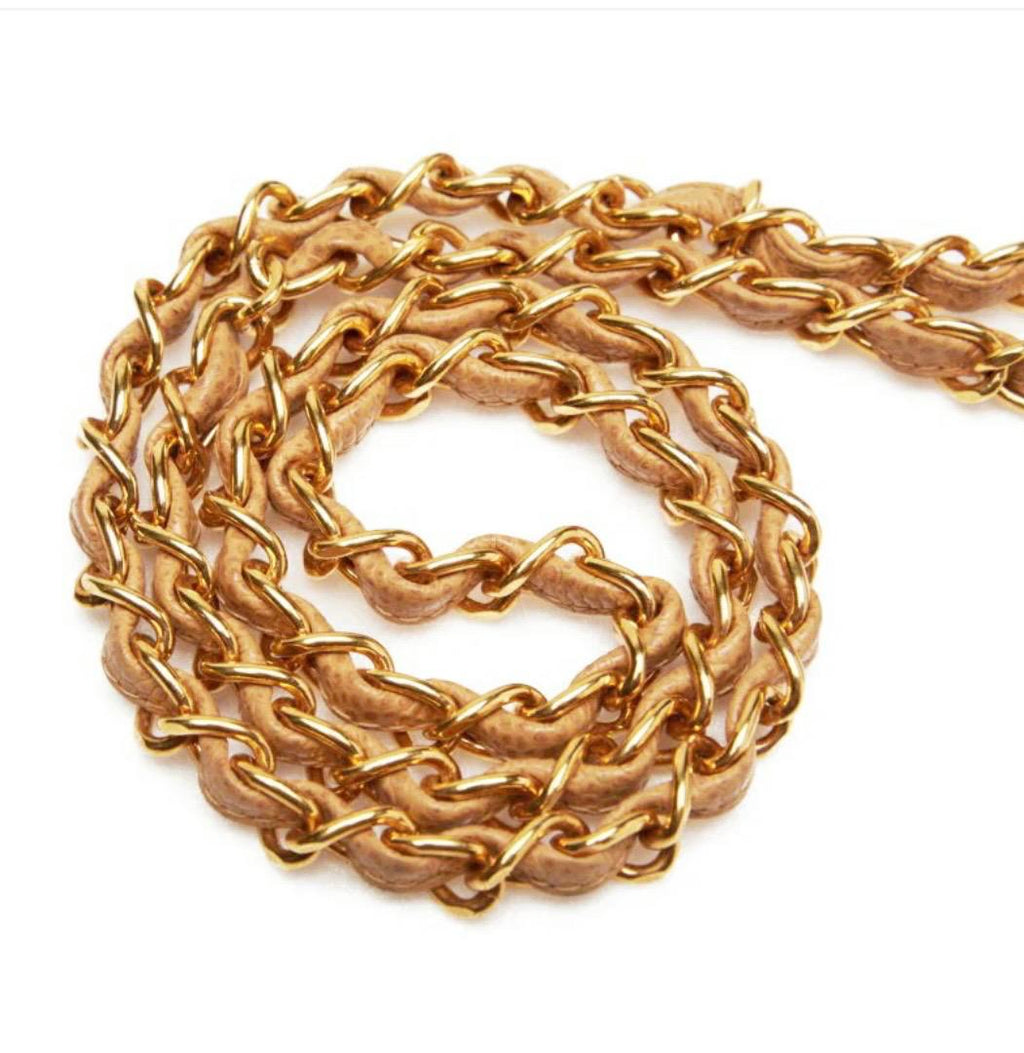 Sac CHANEL Diana matelassé  cuir caviar beige /Eternel Luxe