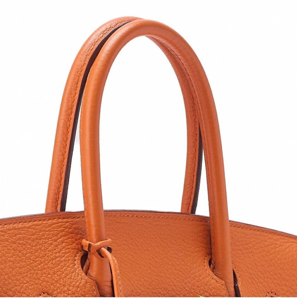 Sac HERMÈS Birkin 30 Togo orange / Eternel Luxe