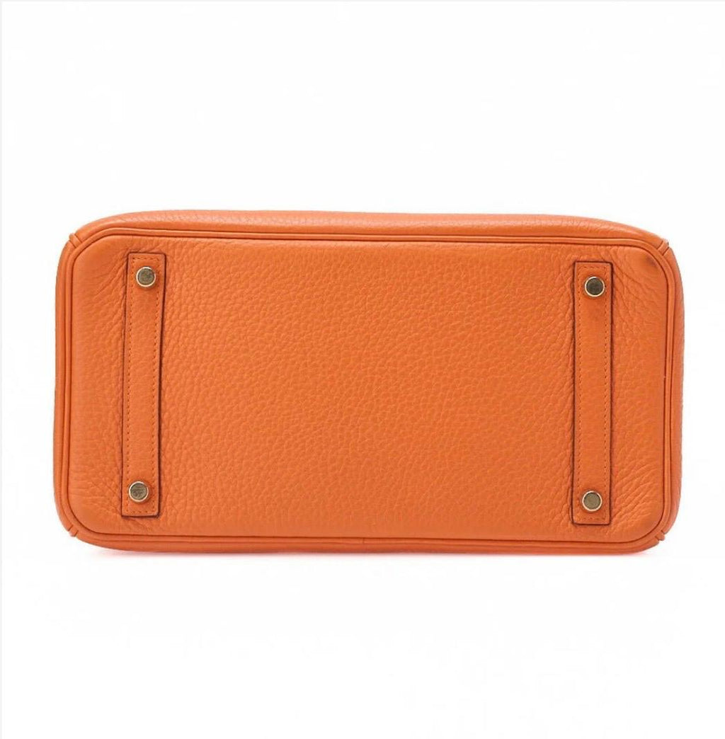 Sac HERMÈS Birkin 30 Togo orange / Eternel Luxe