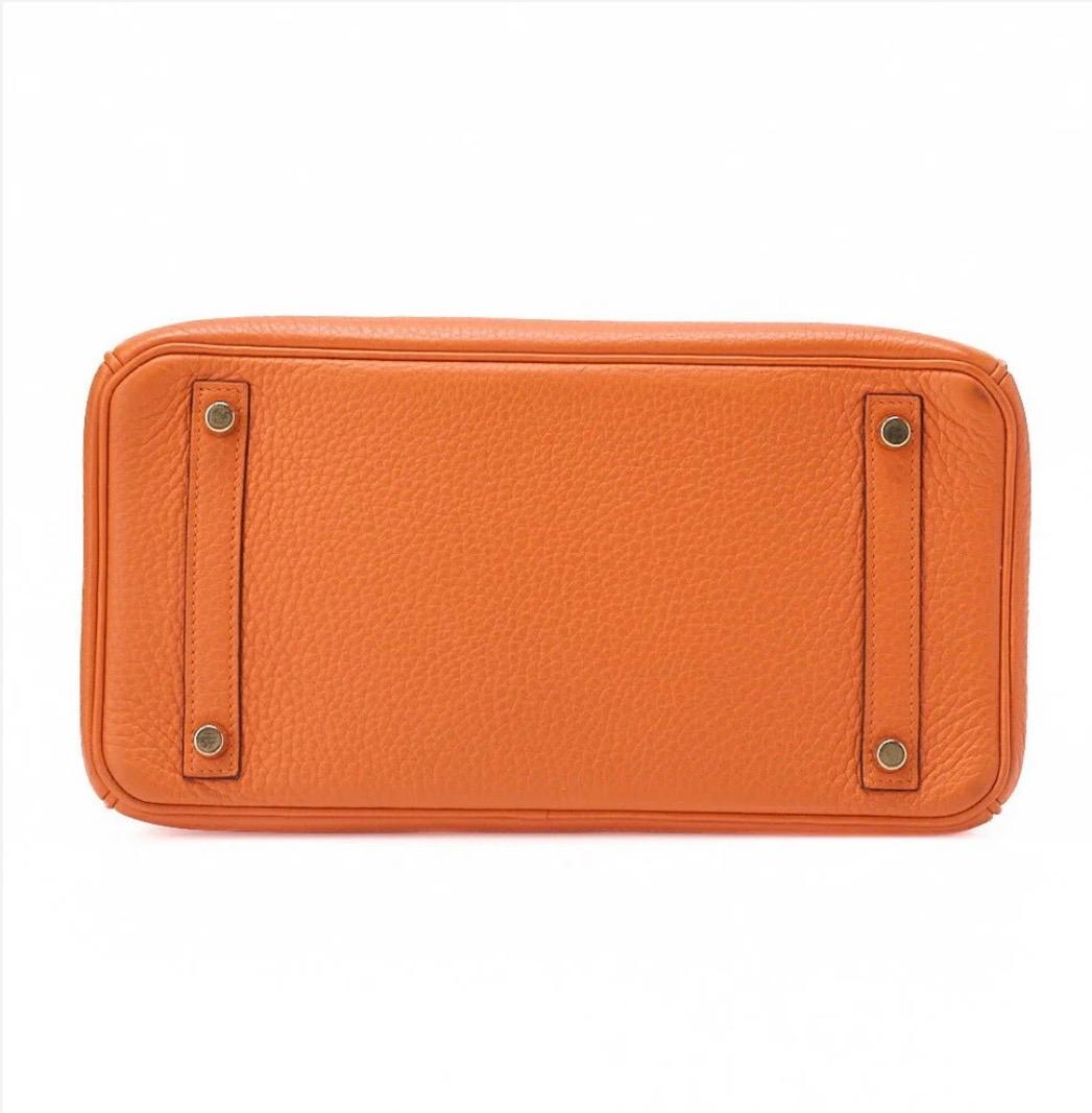 Sac Hermès Kelly 35 Orange Togo – Sac à main de luxe d’occasion authentifié