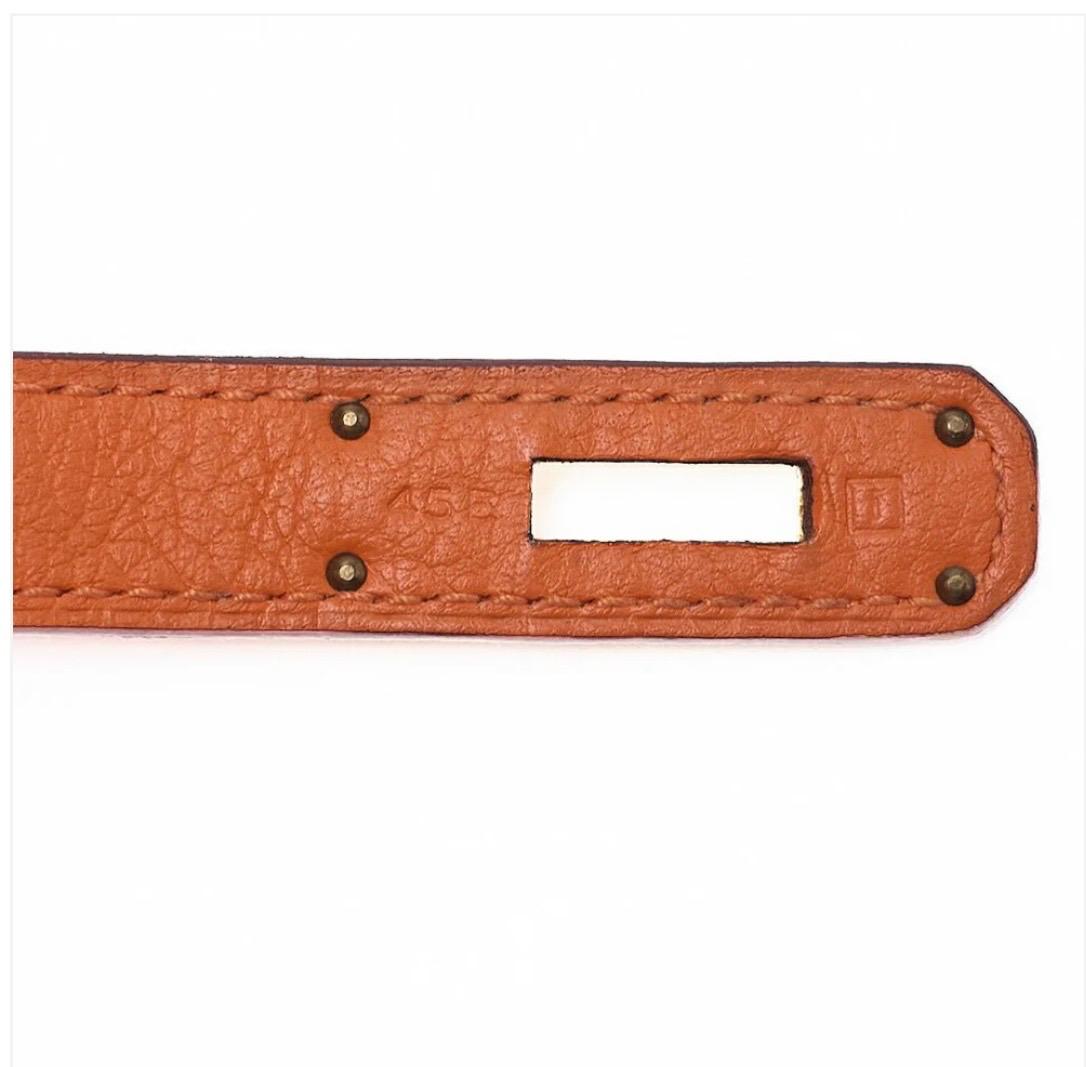 Sac HERMÈS Birkin 30 Togo orange / Eternel Luxe