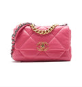 Sac CHANEL 19 Matelassé cuir d'agneau rose / Eternel Luxe