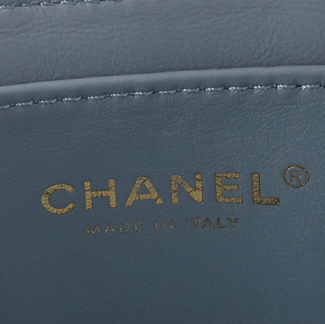 Sac CHANEL Coco Mark Circle Coco à cordon, en cuir d'agneau blanc / Eternel Luxe / Seconde main