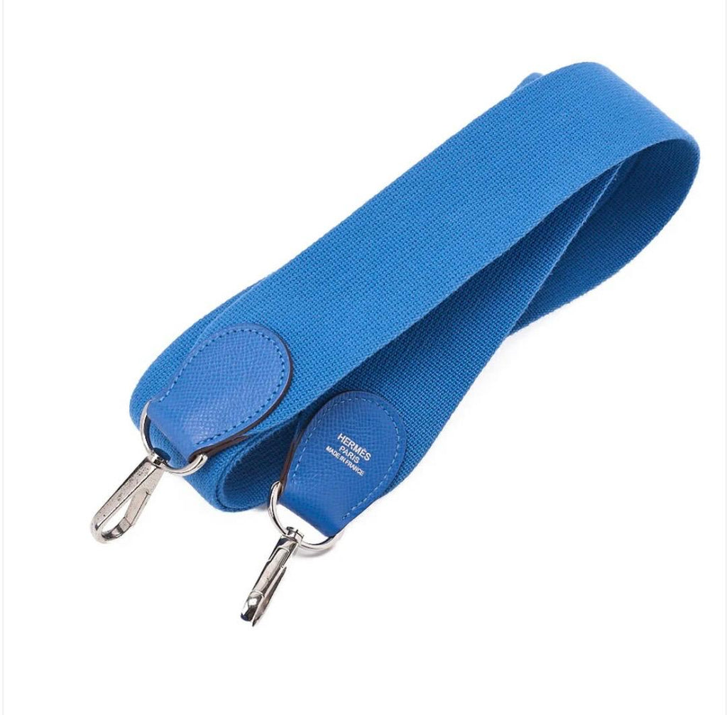 Sac bandoulière HERMÈS Evelyne III PM bleu Epson  d'occasion