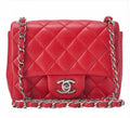 Sac Chanel Mini Matelassé Rouge 17 cm Cuir Agneau – Authentique