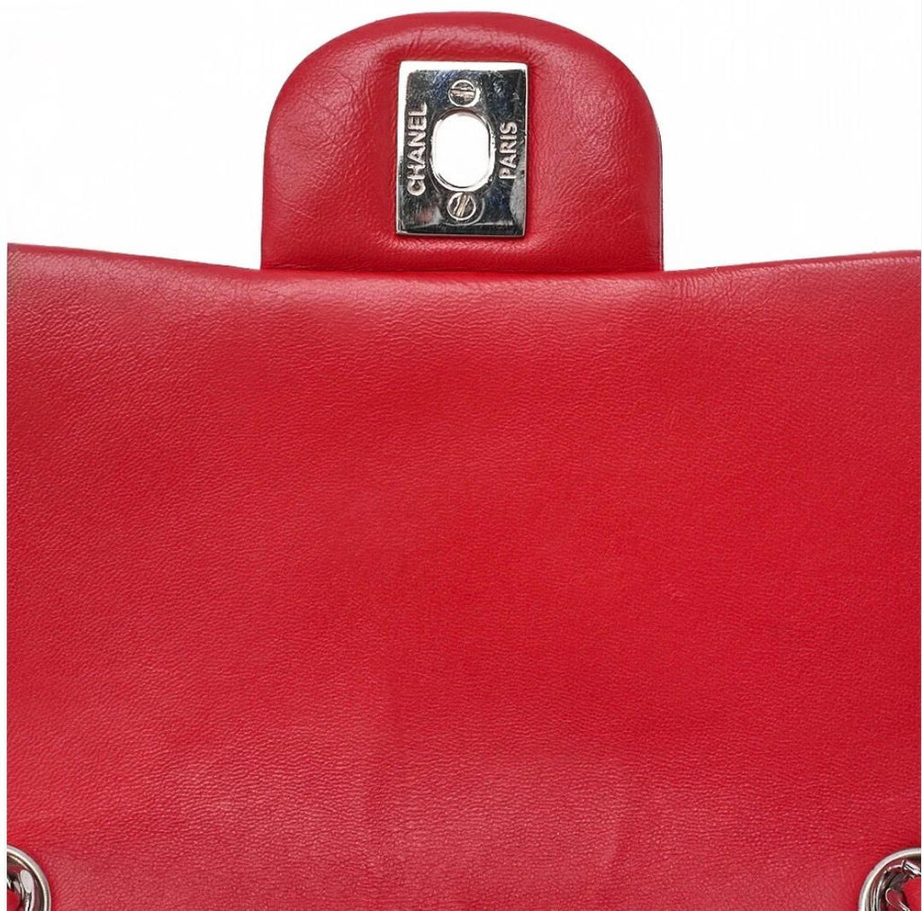 Sac Chanel Mini Matelassé Rouge 17 cm Cuir Agneau – Authentique