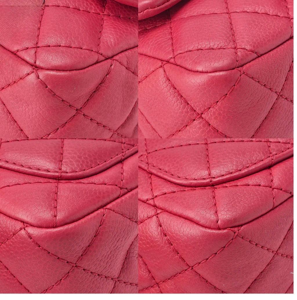 Sac Chanel Mini Matelassé  cuir caviar rose- 17 Cm- Chanel Occasion