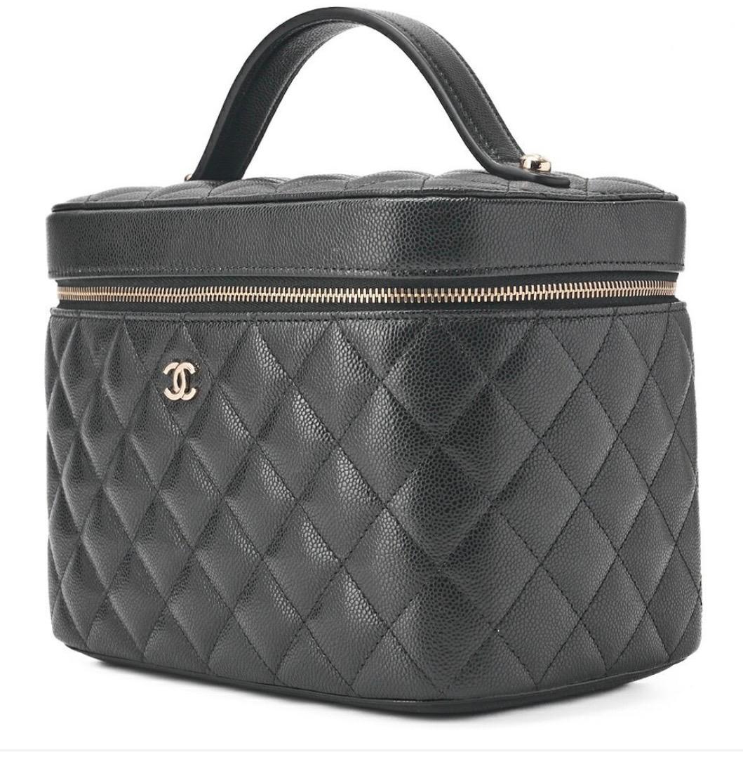 Chanel Vanity Caviar Noir Matelassé