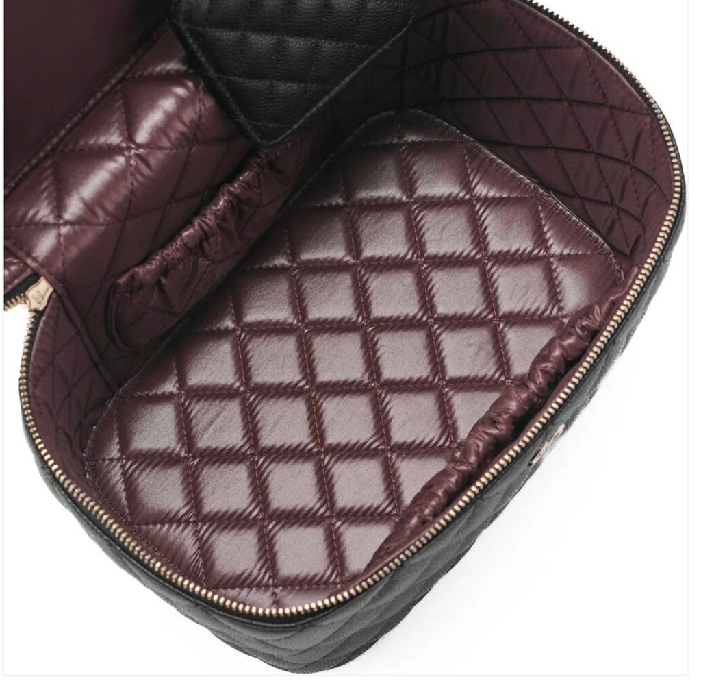 Chanel Vanity Caviar Noir Matelassé