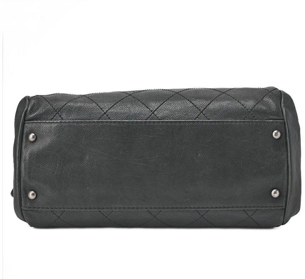 Chanel Coco Mark Boston Matelassé Caviar Noir