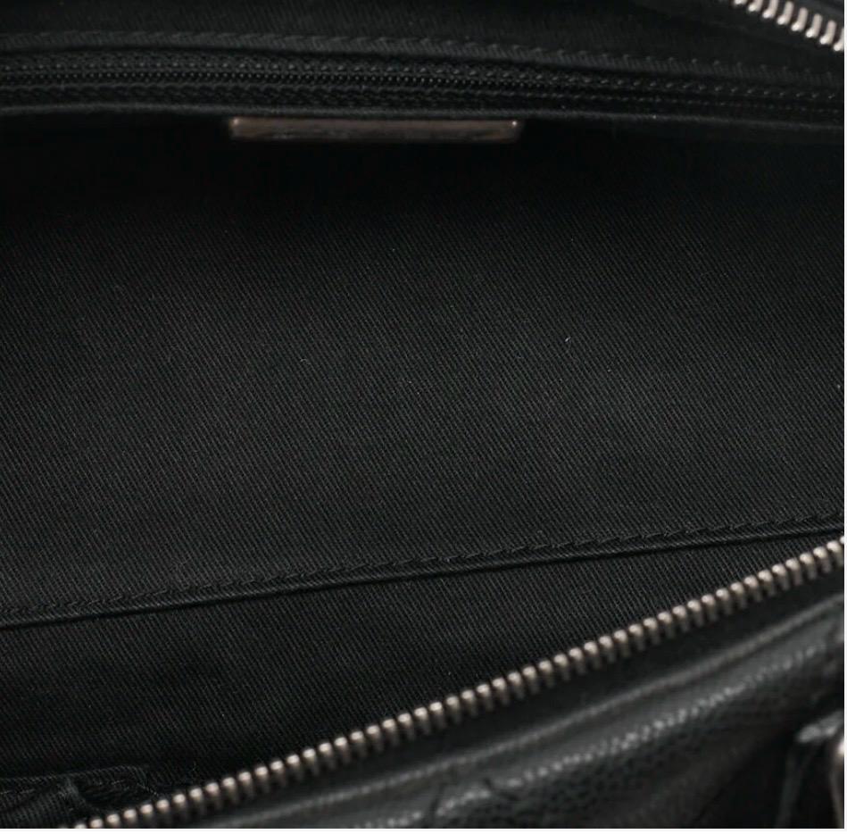 Chanel Coco Mark Boston Matelassé Caviar Noir
