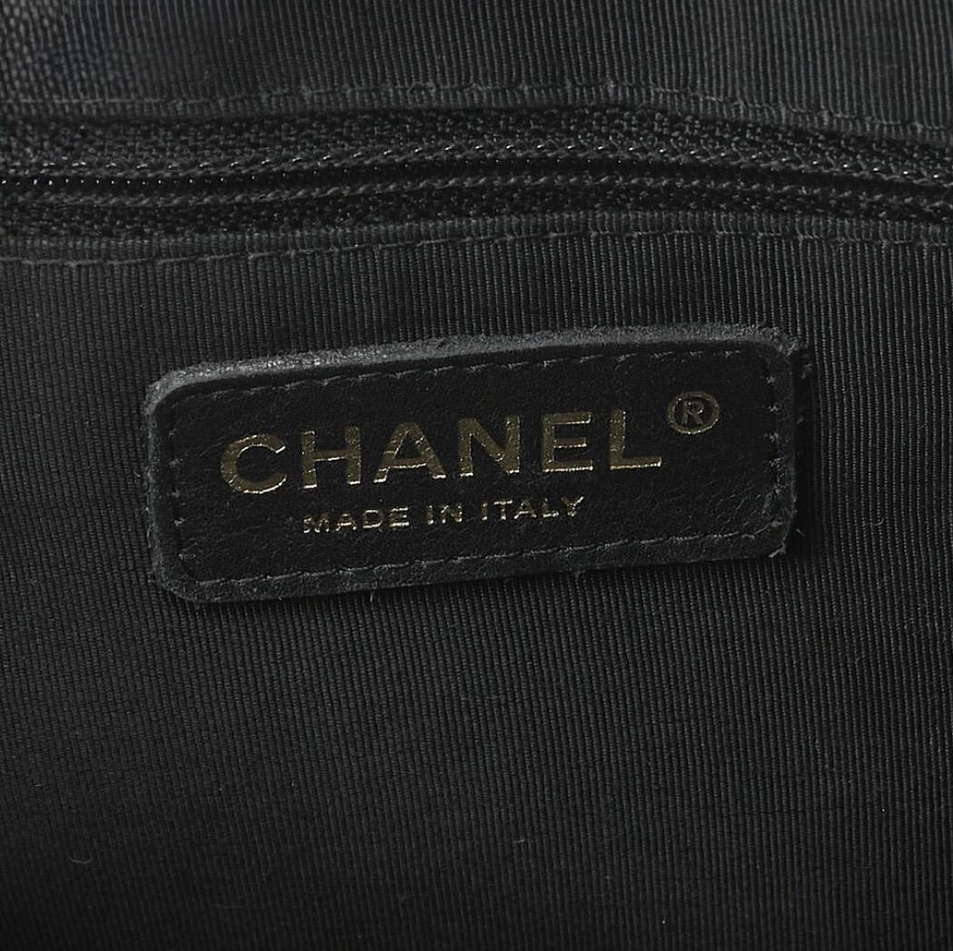 Sac  CHANEL Boston  cuir caviar noir Coco Mark