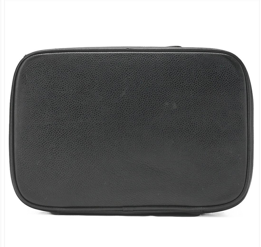 Sac Chanel Cocomark Vanity 2-en-1 cuir caviar noir – bandoulière, finitions dorées