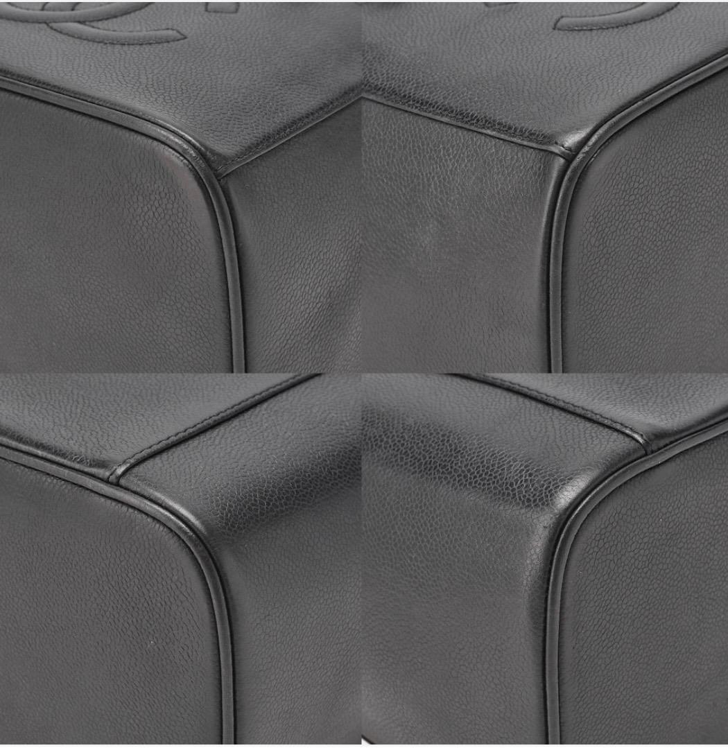 Sac Chanel Cocomark Vanity 2-en-1 cuir caviar noir – bandoulière, finitions dorées