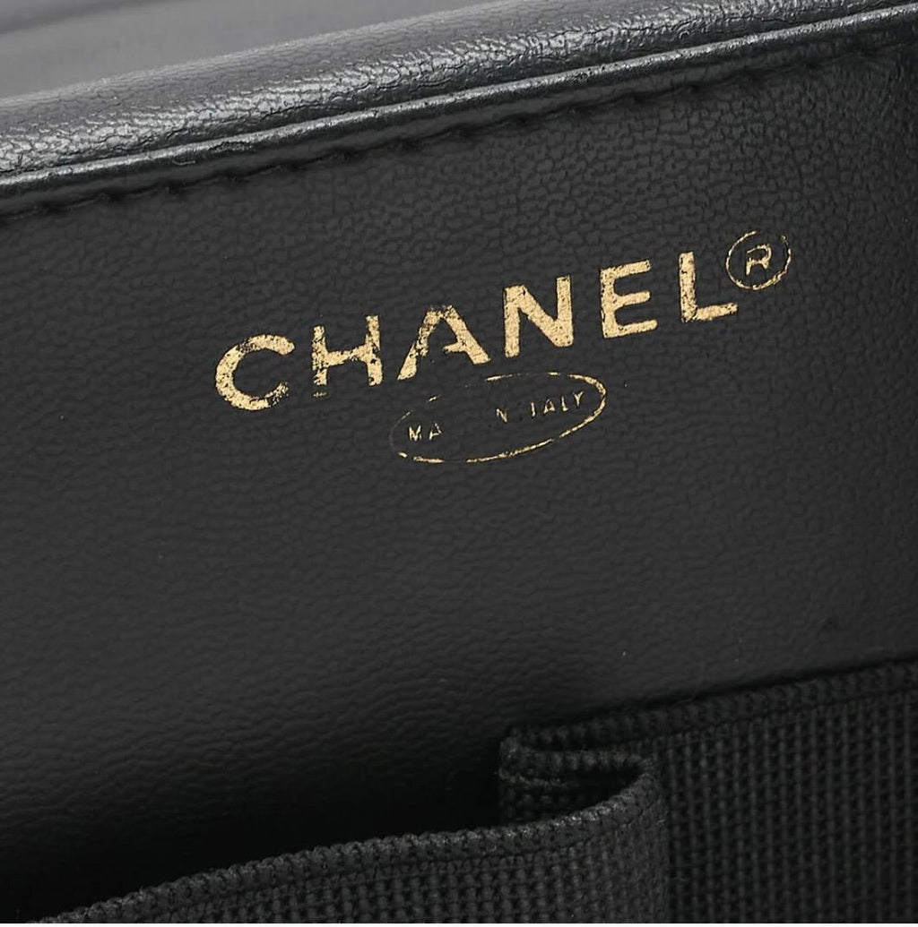 Sac Chanel Cocomark Vanity 2-en-1 cuir caviar noir – bandoulière, finitions dorées