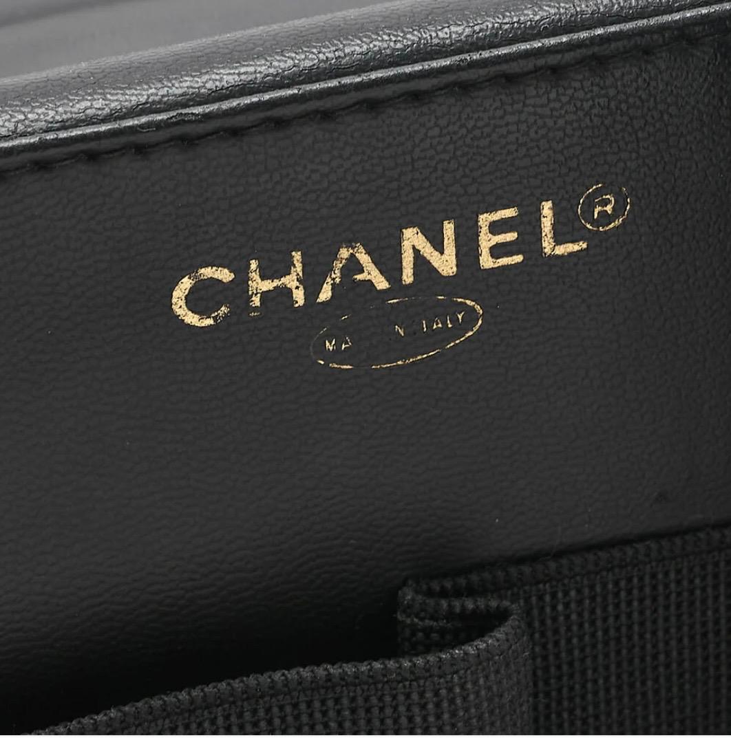 Sac Chanel Cocomark Vanity 2-en-1 cuir caviar noir – bandoulière, finitions dorées