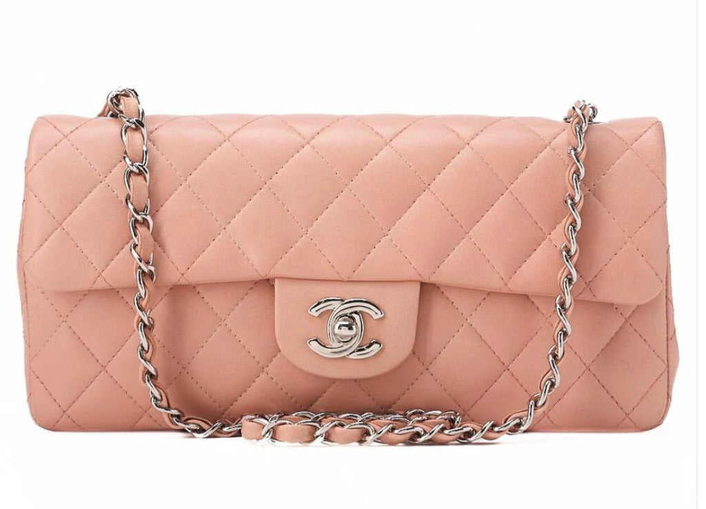 Sac Chanel matelassé rose cuir d’agneau bandoulière
