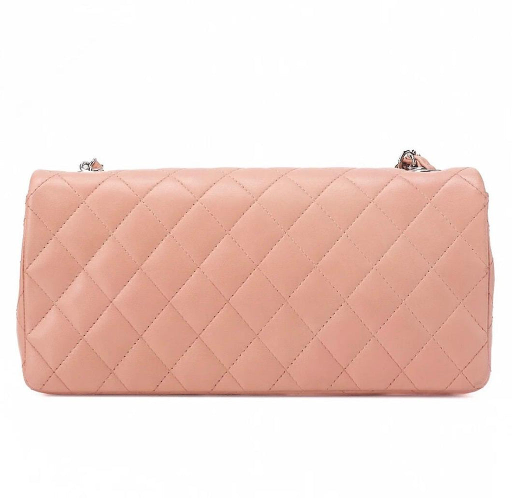 Sac Chanel matelassé rose cuir d’agneau bandoulière