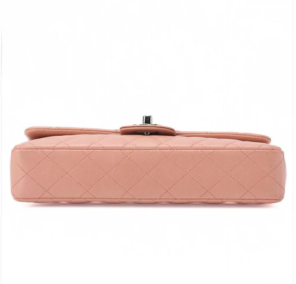 Sac Chanel matelassé rose cuir d’agneau bandoulière