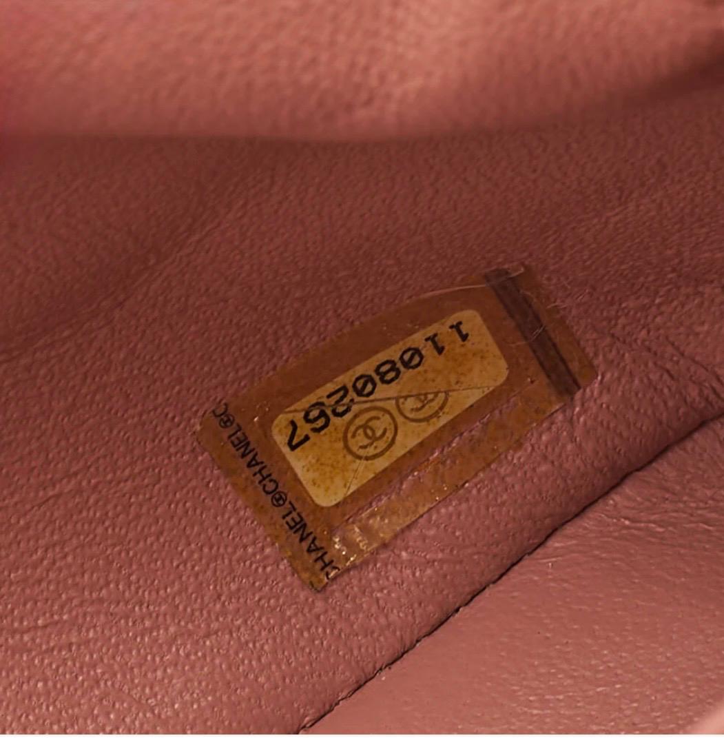 Sac Chanel matelassé rose cuir d’agneau bandoulière