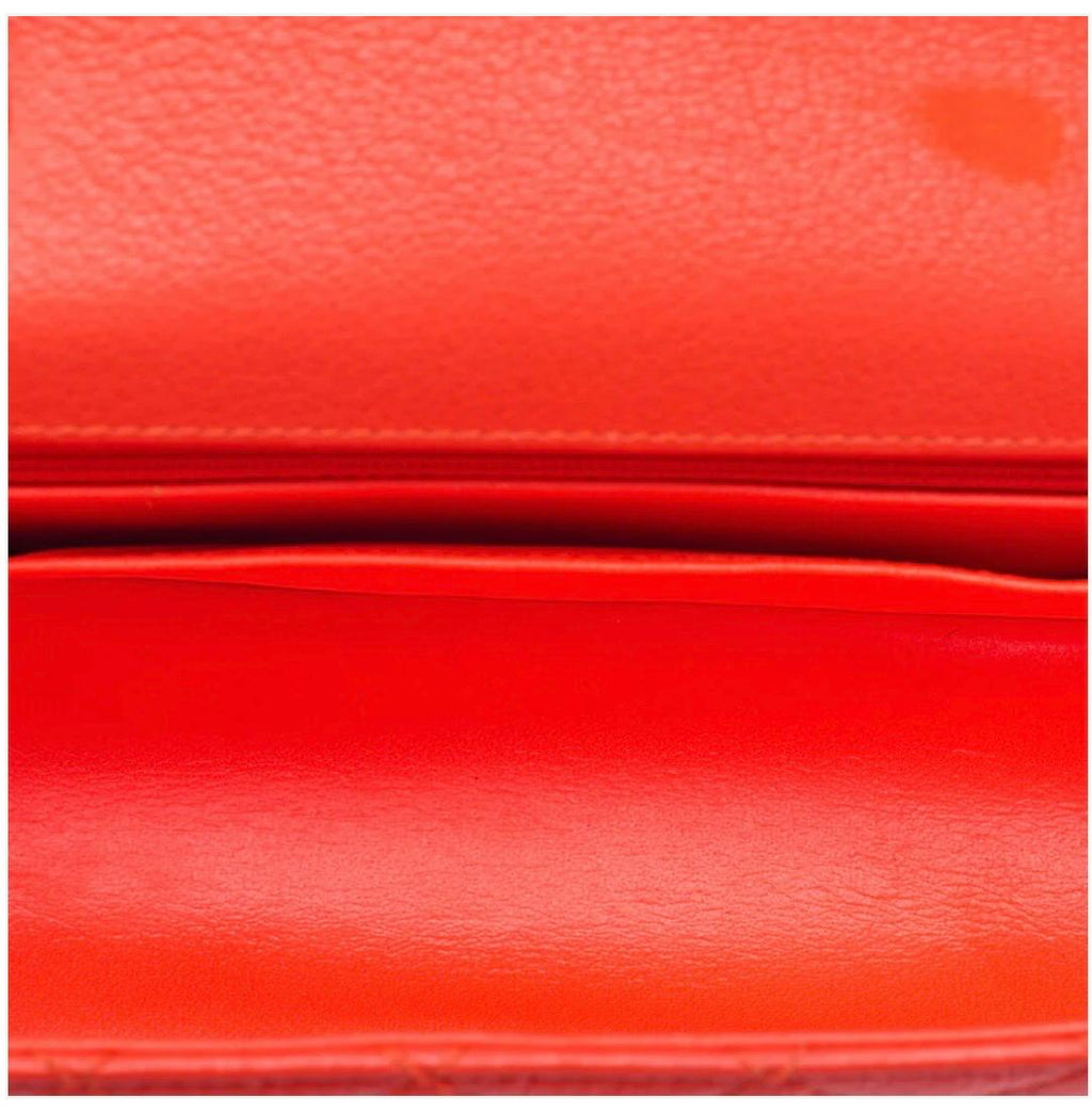 Sac Chanel 2.55 Matelassé Cuir Caviar Orange – Sac Chanel seconde main
