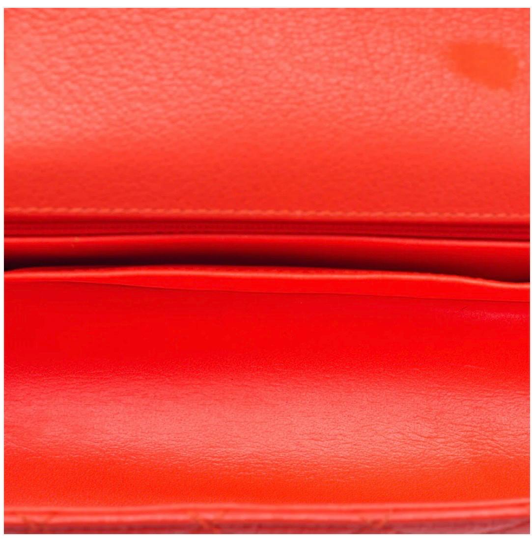 Sac Chanel 2.55 Matelassé Cuir Caviar Orange – Sac Chanel seconde main