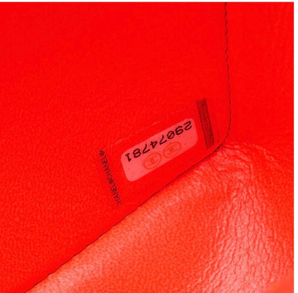 Sac Chanel 2.55 Matelassé Cuir Caviar Orange – Sac Chanel seconde main